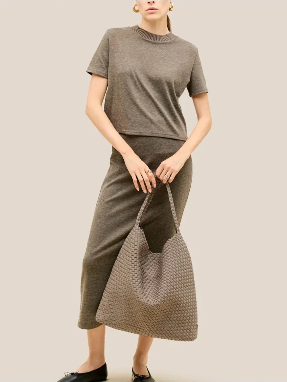 Naghedi Nomad Large Hobo Cashmere